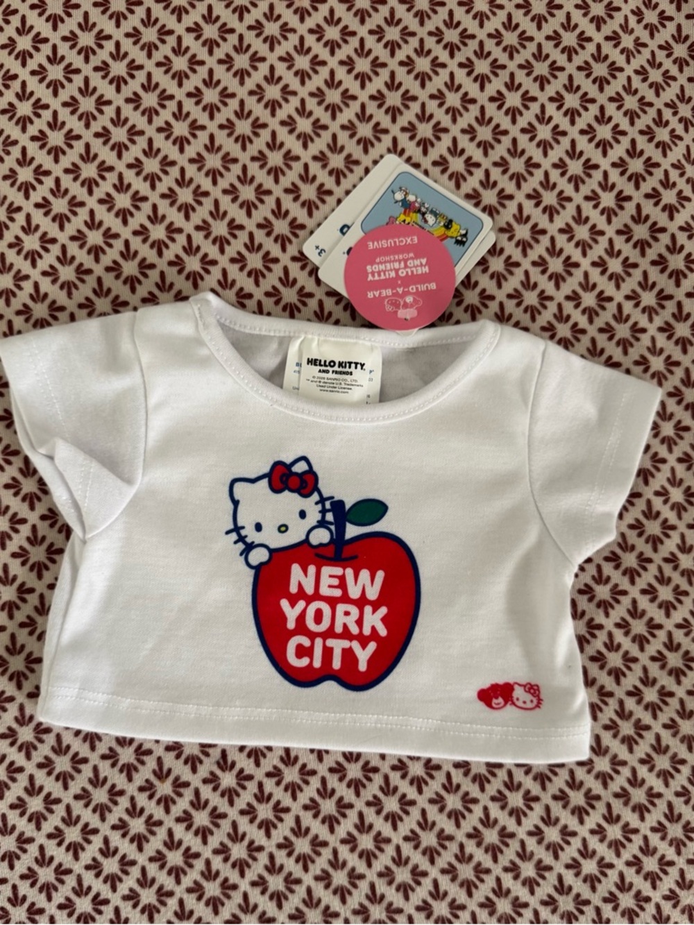 Hello kitty build a bear New York nyc exclusive shirt Bab